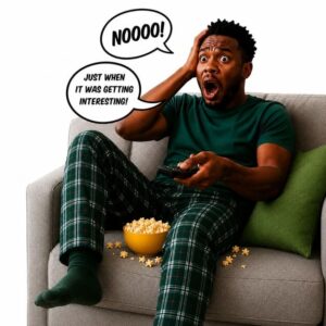 Shocked-Viewer Drops the Popcorn